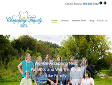 Tablet Screenshot of chesaningfamilydental.com